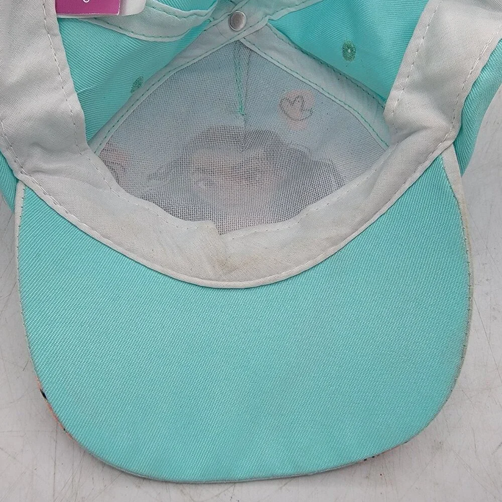 Disney Princess Moana Kids Adjustable Hat Blue Turquoise Maui Hay Hay Cute
